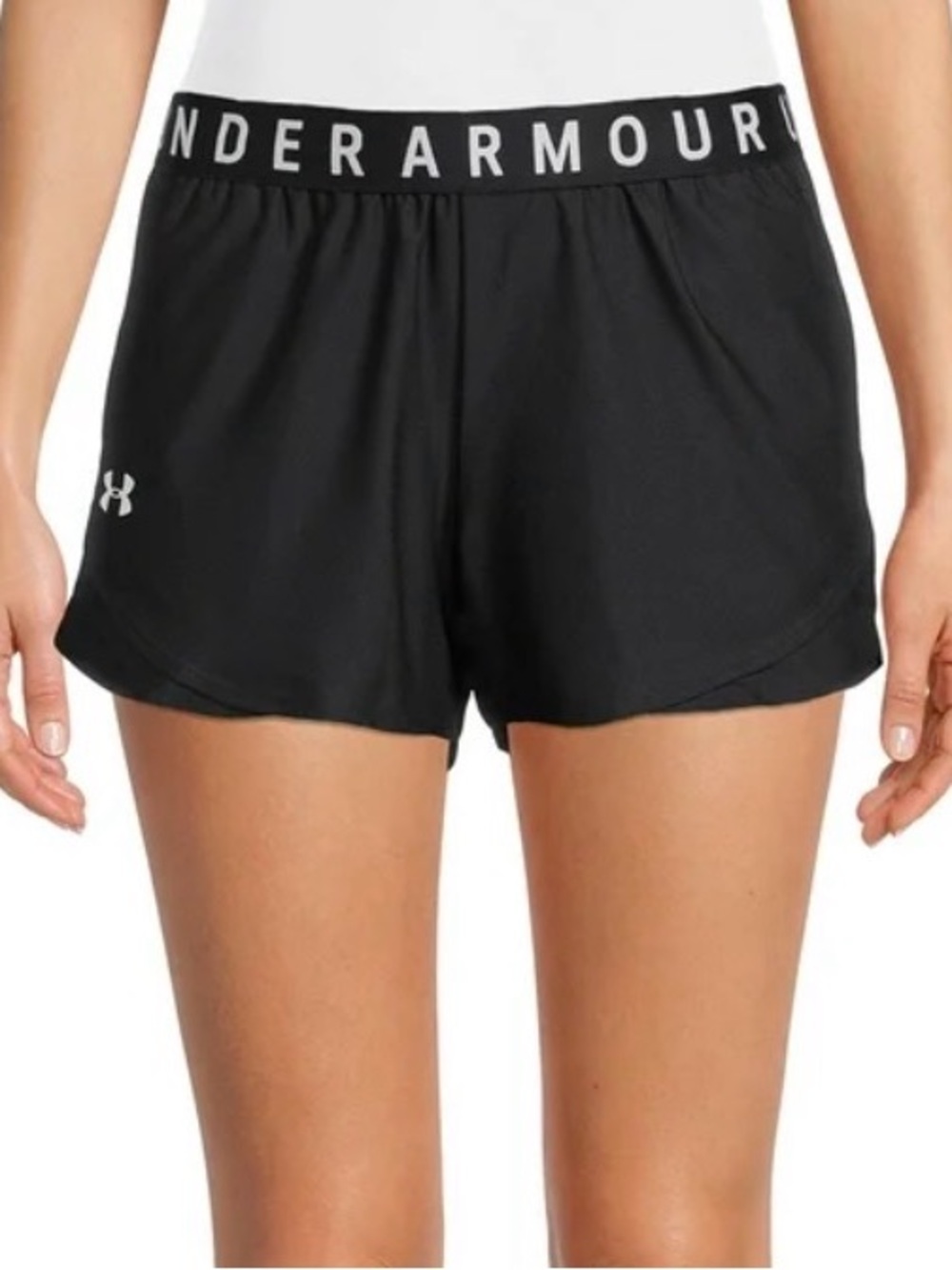 Under Armour Women’s Play Up Shorts 3.0. Size L.  New - Picture 2 of 4